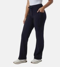 NEW 32 Degrees Cool Women's S Active Flare Pants Black Polyester G1754