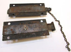 2 Slightly Different Antique Classic Iron Spring Bolt Barn Shed Gate Door Latch — photo 3
