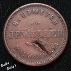 Civil War Store Card H UPMEYER WI 510-AP VF Details