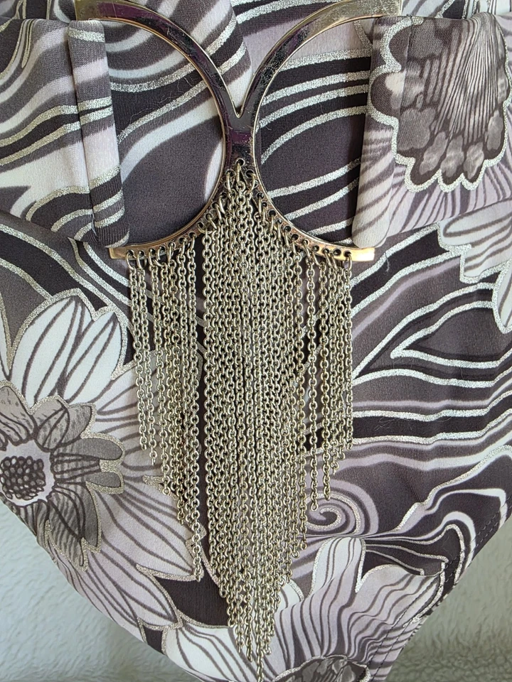 Traje de baño Newport News para mujer talla 16T 16 alto con cinturón NUEVO Foto 4 de 4