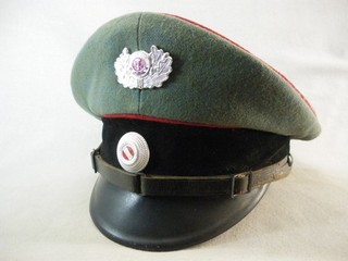 schirmmütze 2. Feldmütze Offizier Wehrmacht ww2 visor cap Artillerie Kappe Mütze