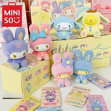 MINISO Sanrio Characters Fluffy Rabbit Series Blind Box Confirmed Figure Toys