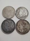 Lot of 4 1897-S,1921,1903,18830 Morgan Silver Dollars