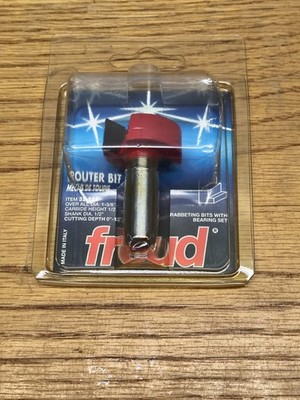 Rabbeting Bit Freud 32-524 Dia.1-3/8 Carbide Height1/2 Shank1/2 Depth 0-1/2 