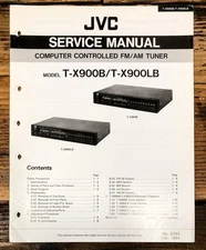 JVC T-X900B T-X900 LB Tuner Service Manual *Original*