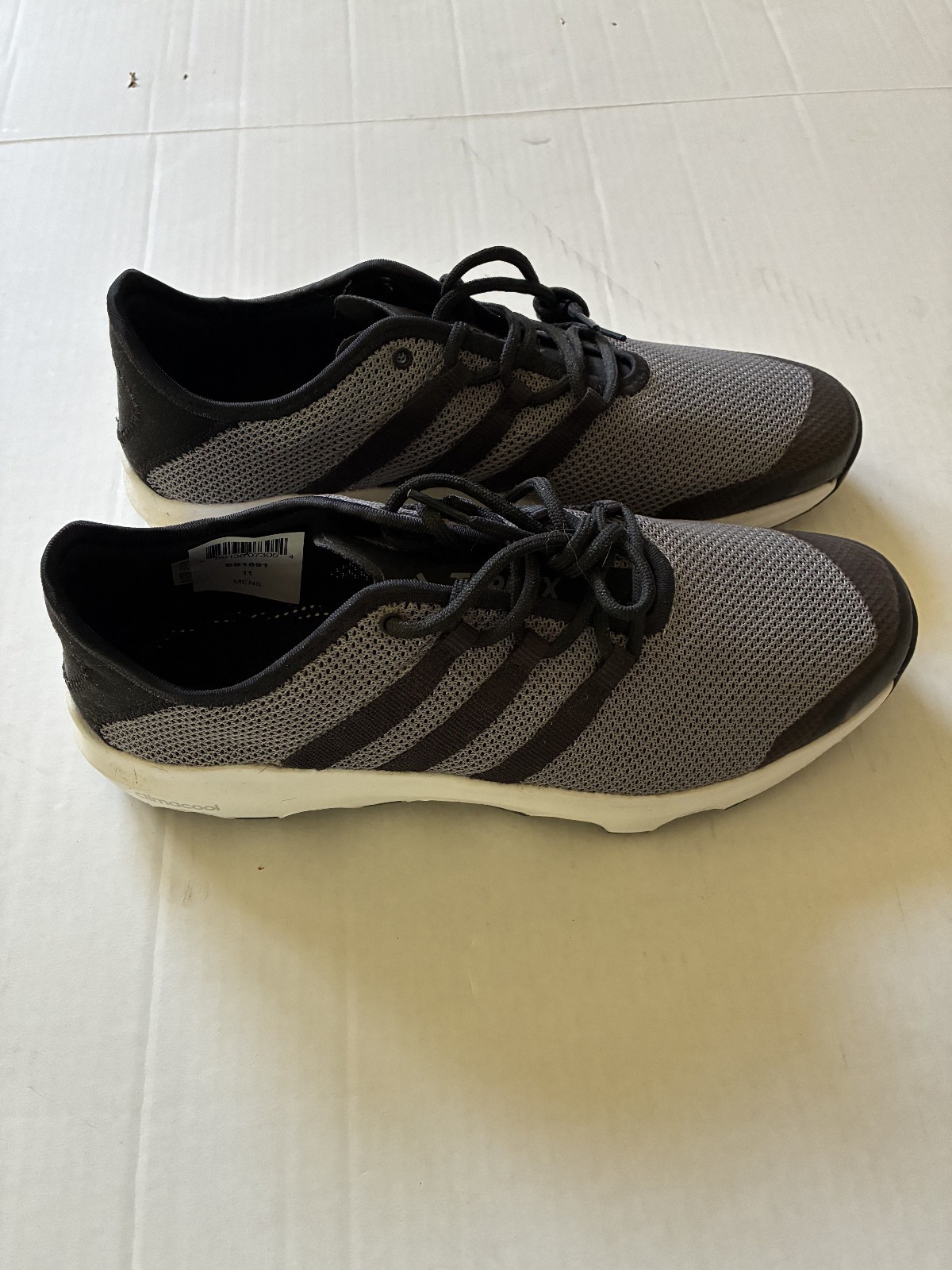 Adidas Terrex Boat LACE CLIMACOOL Mens Shoes Grey Black White Size 11 image 2