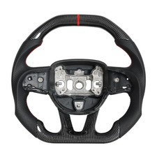 Carbon Fiber Steering Wheel For Dodge Charger Durango Srt Hellcat 15 No Heated