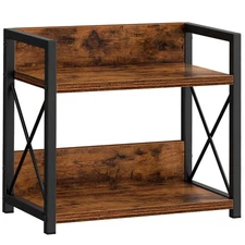 Countertop Shelf Organizer, 2 Tier Kitchen Spice Rack for Countertop, Wood Co...