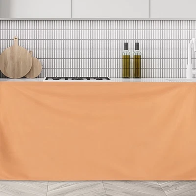 Schrankvorhänge Staubdichte Küchenvorhänge (130x70cm Braun) - Bild 1 von 4