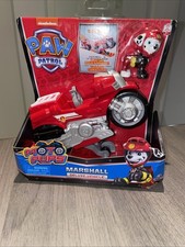 Image of PAW Patrol Moto Pups Marshall Deluxe Pull Back Motorcycle