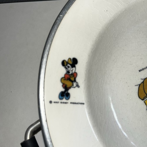 2 Cormar Dutch Ceramic/Aluminium, 1960’s Walt Disney Baby Warming Plates Rare - Bild 13 von 20