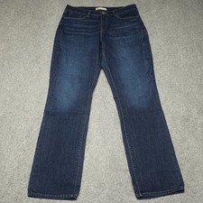 Signature by Levi Strauss Women's Mid-Rise Straight Leg Jeans Blue 12M W31 L32