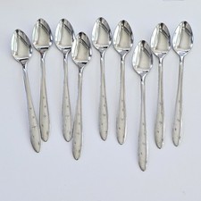 VTG Mar Crest Atomic Starburst Star Mod Retro Stainless Flatwware Iced TEA Spoon