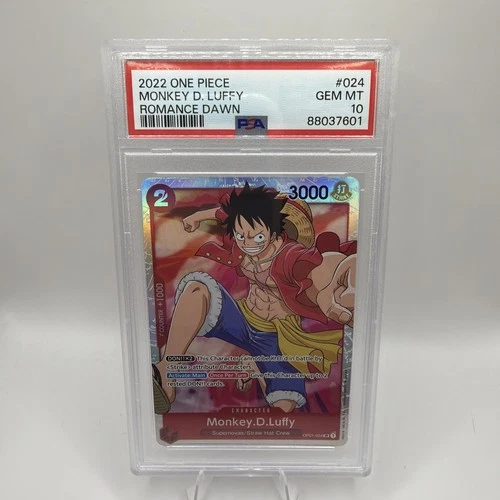 2022 ONE PIECE OP01-ROMANCE DAWN #024 MONKEY D. LUFFY PSA 10