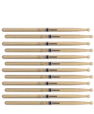 6 PACK Promark System Blue Marching Snare Drum Sticks DC50