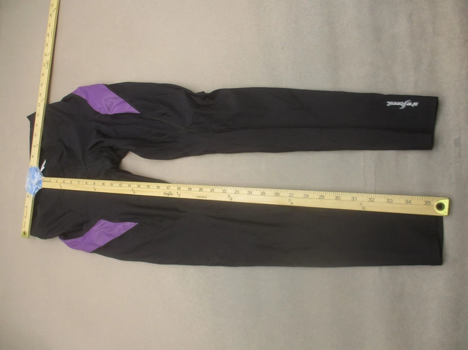 SHEBEEST M 码女式 BLK 弹力内垫弹性腰骑行紧身裤 954 — 第 2/4 张图片