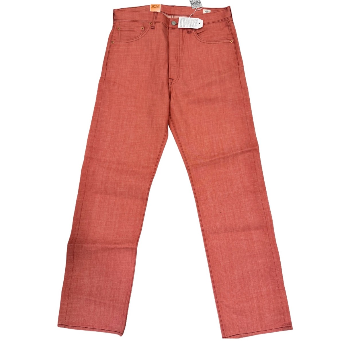 Levi's Men's 501 Original Shrink to Fit Jeans Color Brick Red 005012229
