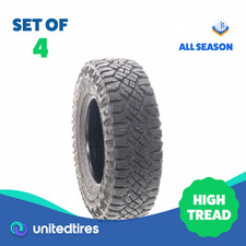 Set Of 4 Used Lt 23575r15 Goodyear Wrangler Duratrac 104101q - 16-17.532 Set Of 4 Used Lt 23575r15 Goodyear Wrangler Duratrac 104101q - 16-17.532