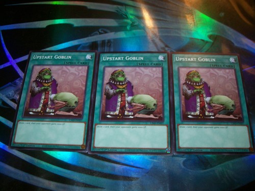 3x Upstart Goblin 1st Edition Common L26D-ENS07 Yu-Gi-Oh!