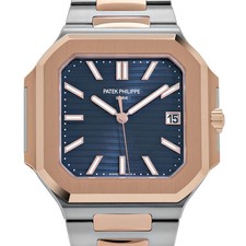 Patek Philippe Cubitus 5821/1AR-001 Stainless Steel Rose Gold Blue Dial (2025) 4
