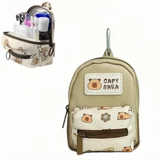 New Capybara Mini Backpack Keychain Coin Purse Fast Shipping