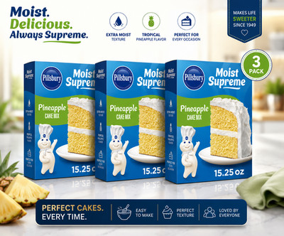 Pillsbury Moist Supreme Pineapple Cake Mix 3 Pack