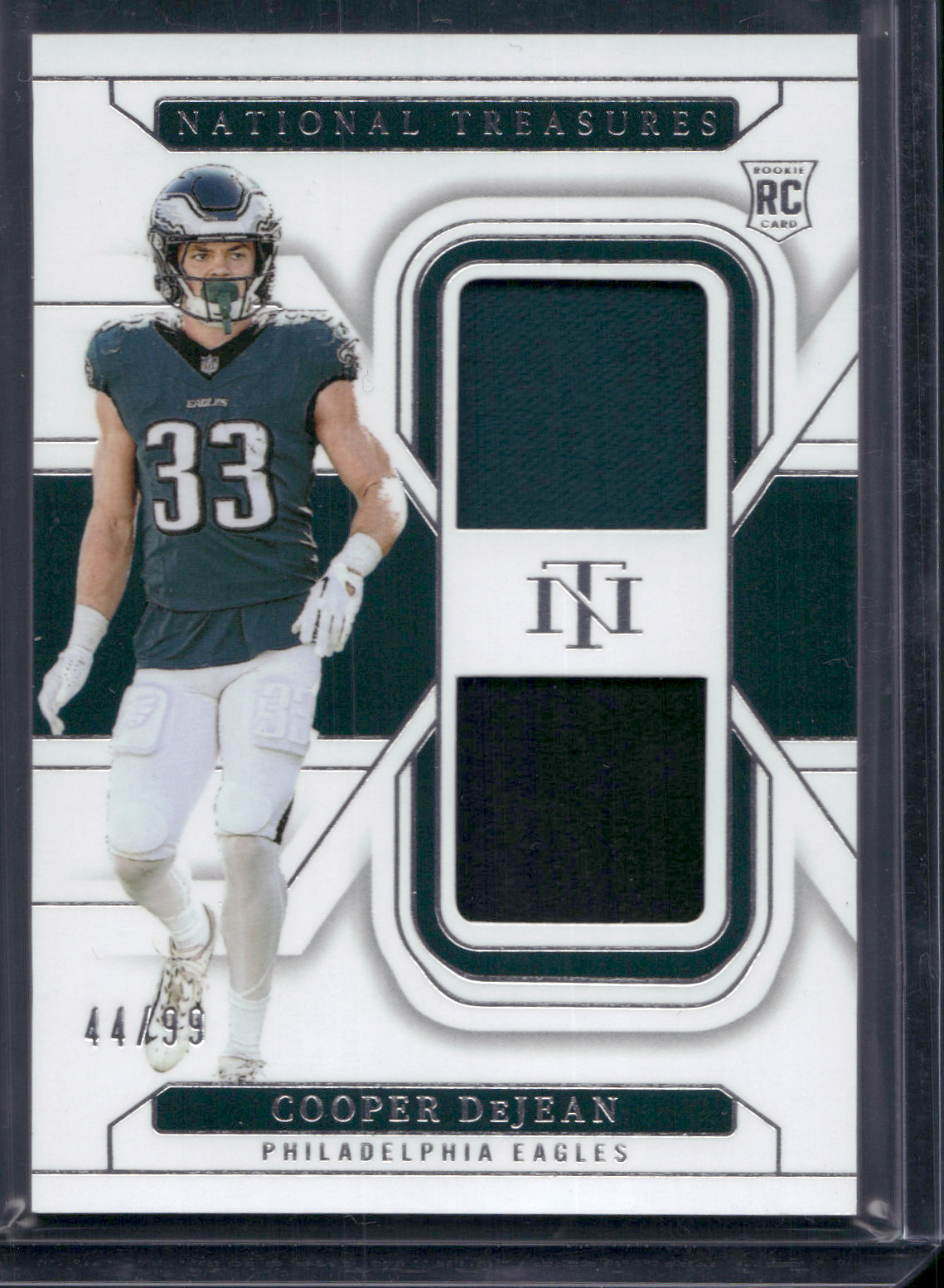 2024 PANINI NATIONAL TREASURES #RDM-CDN COOPER DEJEAN RC ROOKIE DUAL PATCH /99