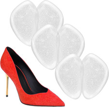 Ball of Foot Cushions for Women, 3 Pairs Reusable Metatarsal Pads, Non-Slip Comf