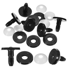 35mm Doll Joints, 5Set Plastic Removable Animal Joints Parts, Black Clear
