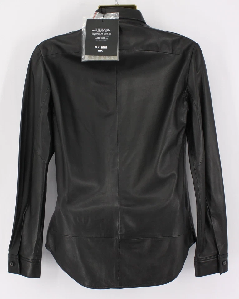 CAMISA DE CUERO NEGRA DNM 15 PARA HOMBRE NEGRA S PRECIO DE VENTA SUGERIDO POR EL FABRICANTE 695 £ ANUNCIO Foto 2 de 3