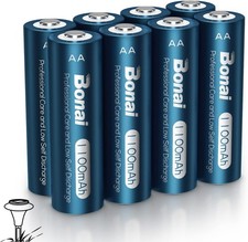 8 Pack Rechargeable AA Batteries High Capacity 1.2V Double A Batteries Garden 1.87 per gallon