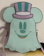 Loungefly Disney Pastel Ghost Minnie And Mickey Double sided Crossbody