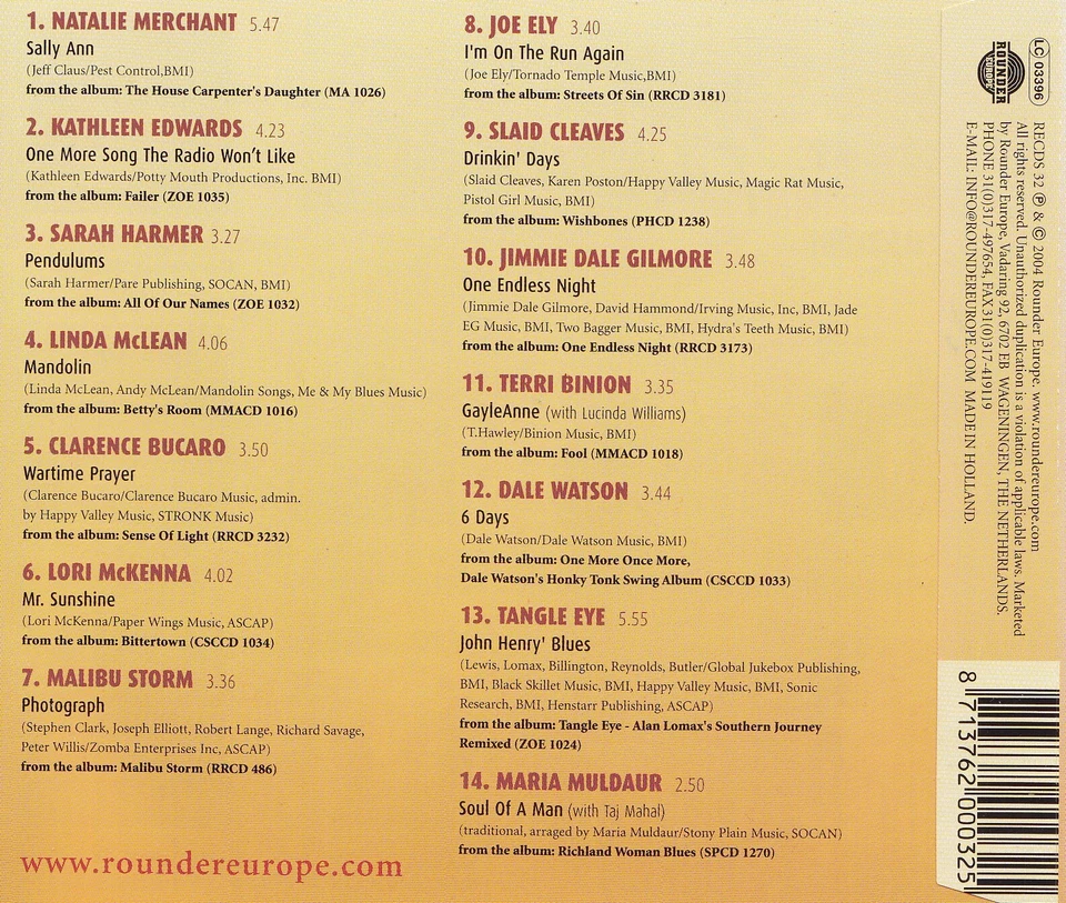 14 Rounder Europe Americana Favourites - CD - VARIOUS ARTISTS - Bild 2 von 2