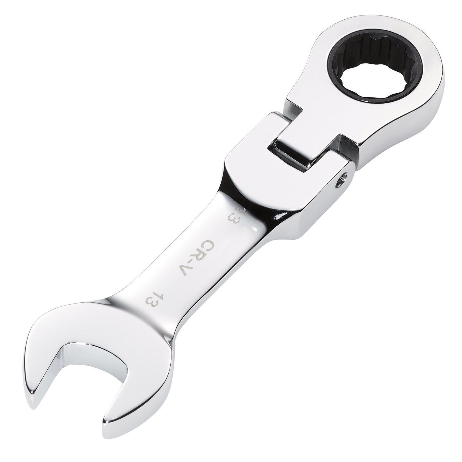 Draper Hi-Torq Stubby Flexible Head Ratchet Combination Spanner - Image 2