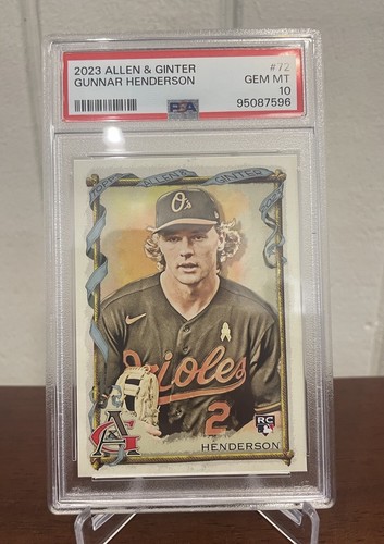 2023 ALLEN&GINTER GUNNAR HENDERSON RC PSA GEM MT 10 SILVER PORTRAIT #72