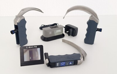 Karl Storz C-Mac PM 8401XD Laryngoscope Set 8401HX D-Blade + 8401ACX Laryngoscope