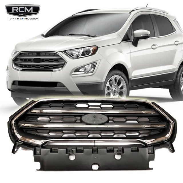 For 2018 Ford EcoSport Front Grill OE Style Black Chrome Trim Grille eBay