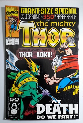 Thor 432 F/VF 1991.ERROR PRINTING.First App.Eric Masterson as Thor II.Marvel 