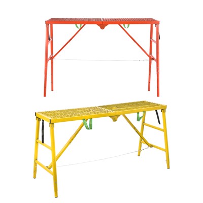 Folding Work Platform Scaffold Adjustable Height Scaffolding Portable