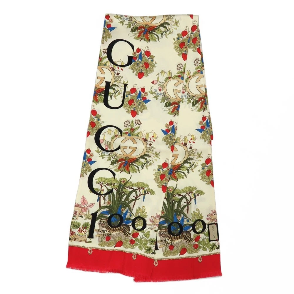 Foulard GUCCI 100ème tissu authentique mode design limité