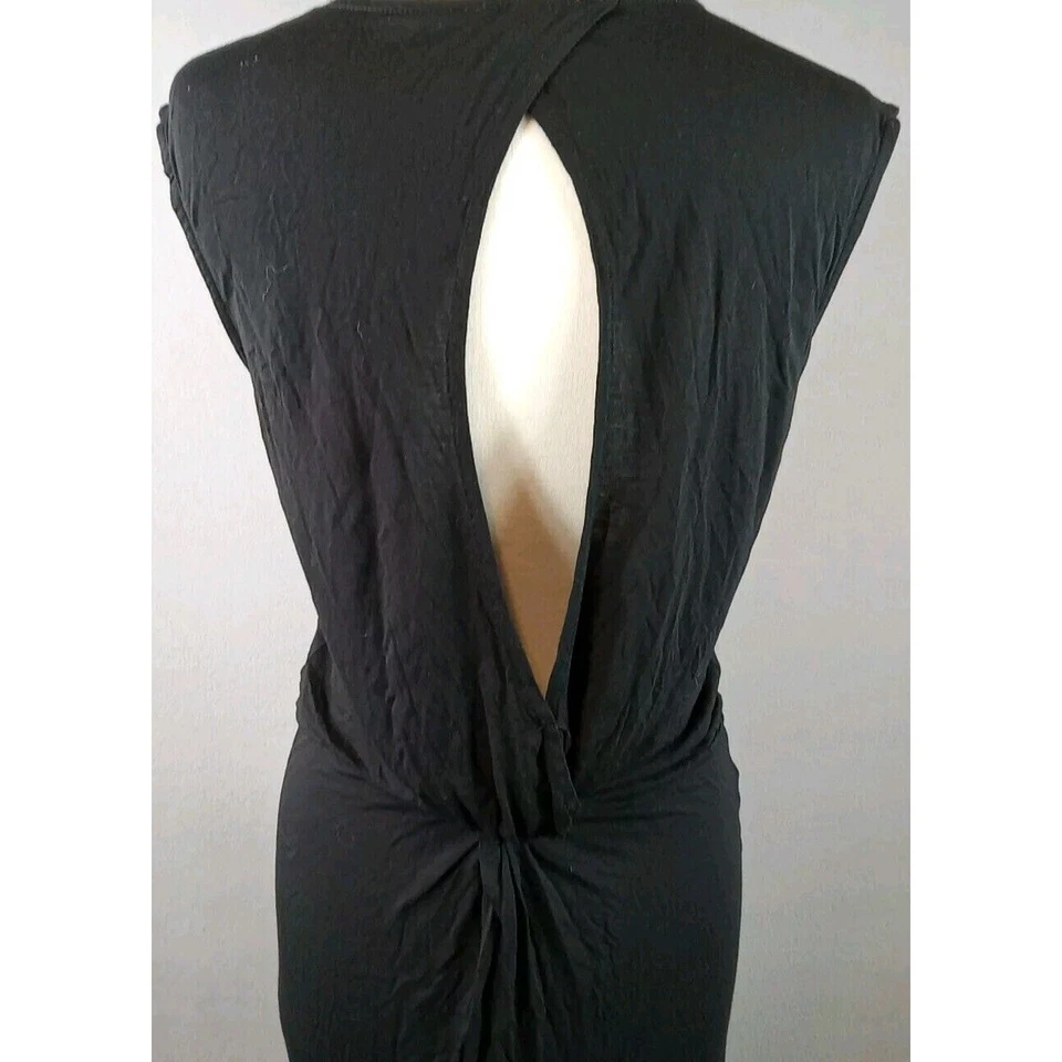 Vestido Joe Fresh Mujer Sin Mangas Cerradura Negro Embrujado Gótico Ligero Talla S/P Foto 4 de 4