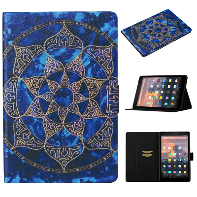 For Amazon Fire HD 8 inch 2024/2020/2018/2017 Tablet Folio Case Stand Wake Sleep