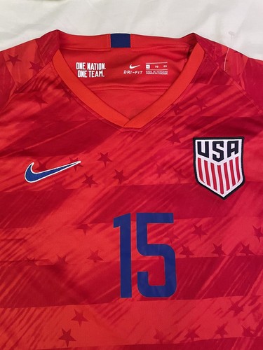 MAGLIA DA CALCIO 100% AUTENTICA MEGAN LAPIONE #15 USA taglia XL da uomo - Foto 3 di 14