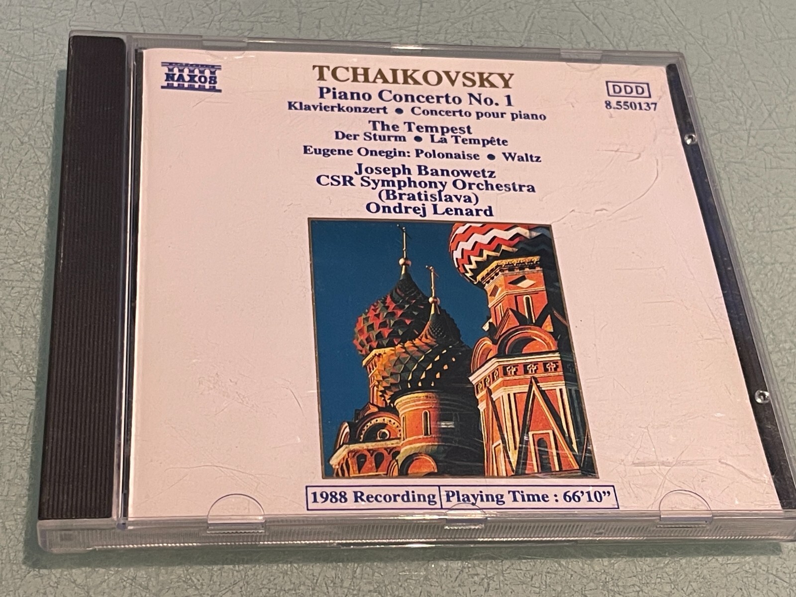 Tchaikovsky - Piano Concerto No. 1 - The Tempest - CD Album - 1988 Naxos
