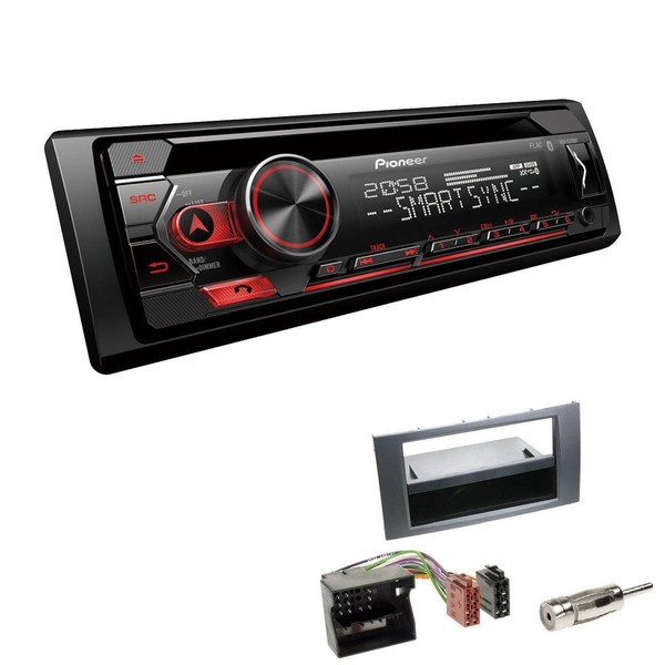 Pioneer 1-DIN Autoradio CD Bluetooth Spotify USB FüR Ford S-Max Anthrazit-image