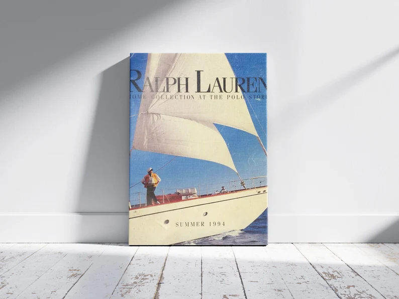 Vintage Fashion Magazine Poster, Retro Fashion Canvas Art, Canvas Wall Art