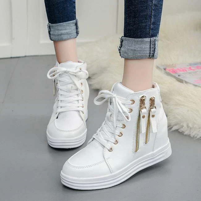 High top hotsell heel sneakers