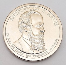 2011 D Rutherford B. Hayes Presidential Dollar AVE CIRCULATED **FREE SHIPPING**