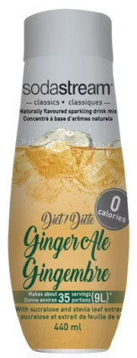 SodaStream Classic, Diet Ginger Ale Flavour Drink Mix, 440mL