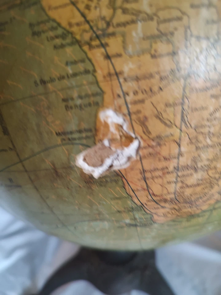 C.S. vintage años 20 Hammond & Co. Antiguo globo terrestre nuevo de 12 pulgadas  Foto 2 de 4